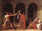 Jacques-Louis David The oath of the Horatii oil on canvas